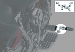 Extension ajustable pour repose pied Kawasaki