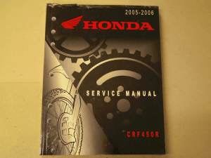 Manuel de service (shop manuel) Honda CRF450R